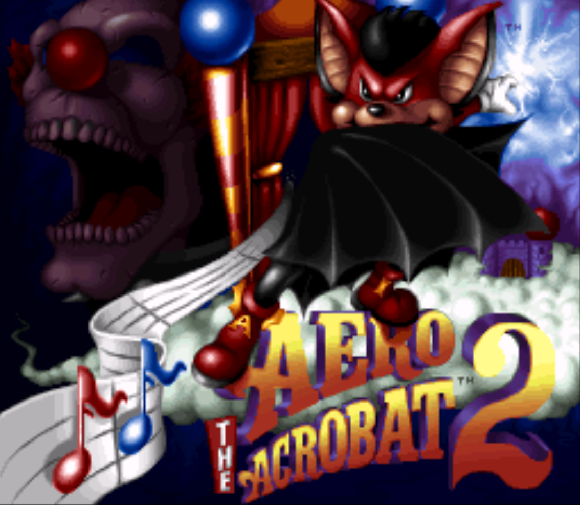 Aero the Acrobat 2 Title Screen